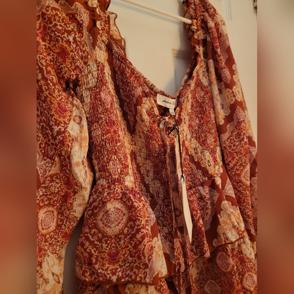 Forever 21 Jackie the Label off Shoulder Mini Dress Boho Size Small New … - Picture 2 of 8